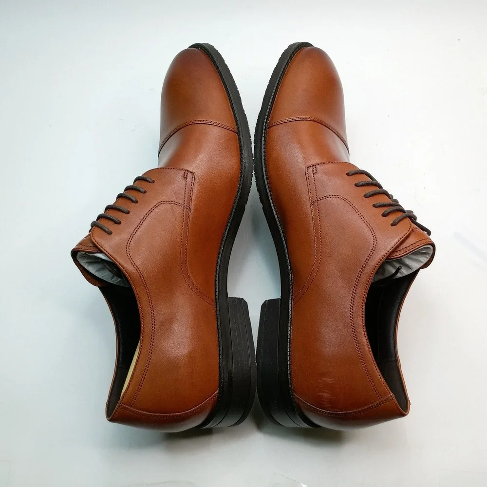 Cole Haan ME Cap Oxford Men Size 12 British Tan Leather C34138